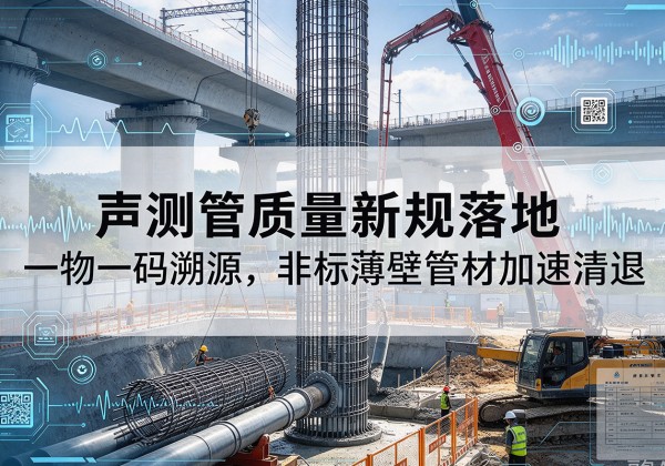 长宁区声测管质量新规落地，一物一码溯源，非标薄壁管材加速清退