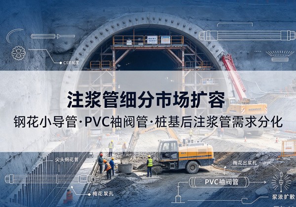 长宁区注浆管细分市场扩容，隧道钢花小导管、PVC 袖阀管、桩基后注浆管需求分化